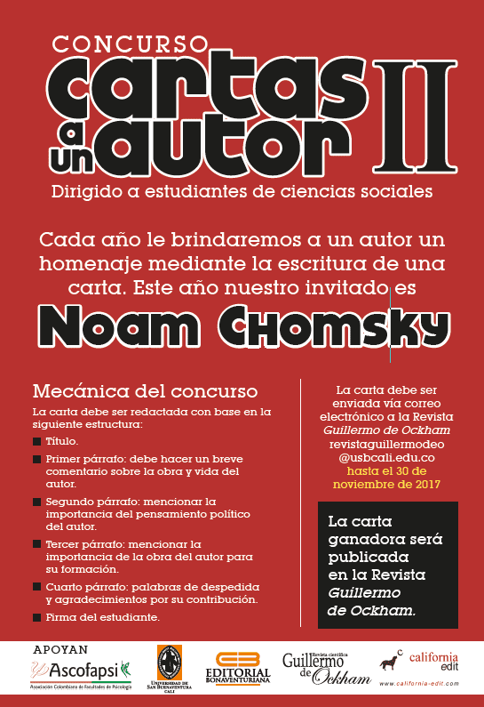 Concurso Anual Cartas a un Autor en la Revista GUILLERMO DE OCKHAM