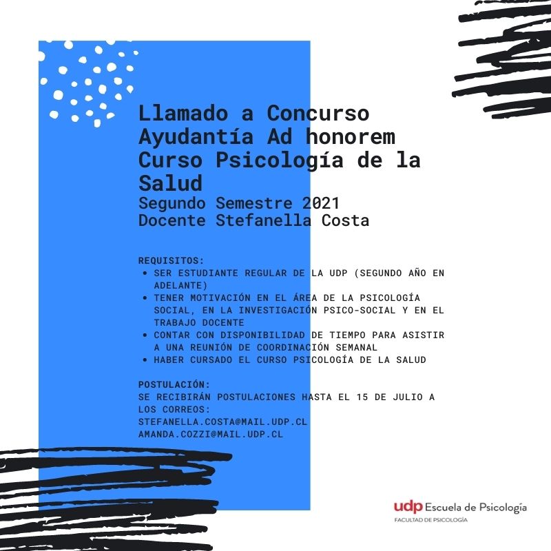 Concurso Ayudantías 2do semestre 2021