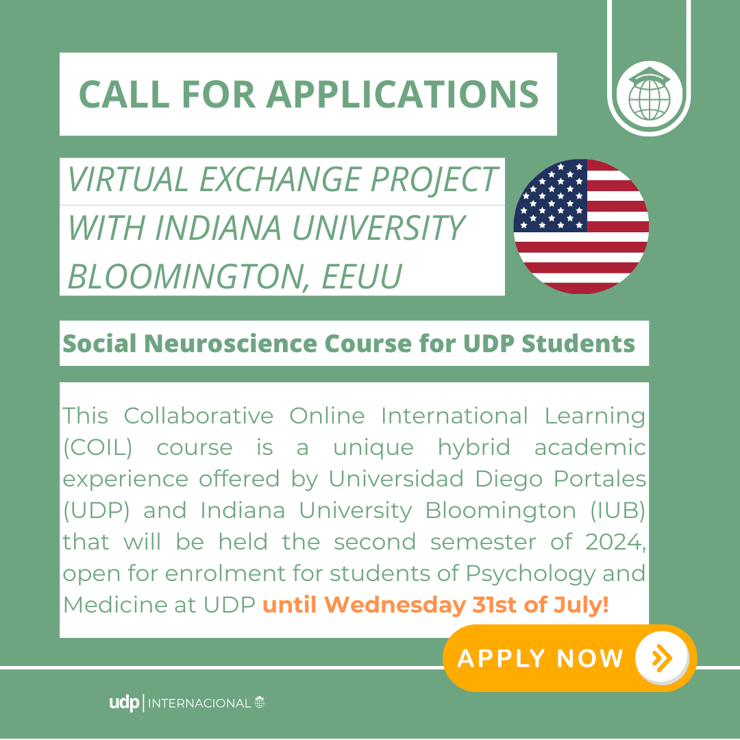 SOCIAL NEUROSCIENCE VIRTUAL EXCHANGE COURSE BETWEEN UDP & INDIANA UNIVERSITY – BLOOMINGTON (EEU)